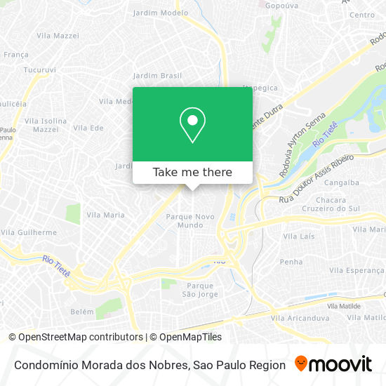 Condomínio Morada dos Nobres map