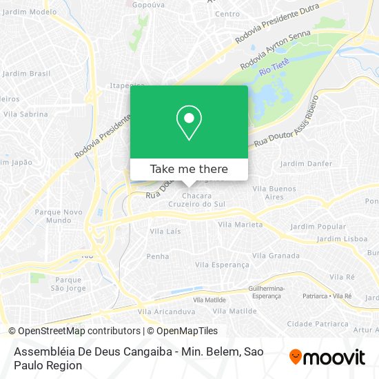 Assembléia De Deus Cangaiba - Min. Belem map