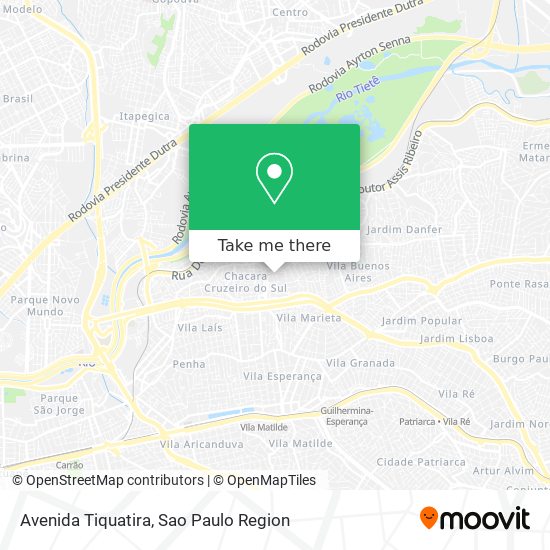 Avenida Tiquatira map