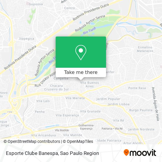 Mapa Esporte Clube Banespa