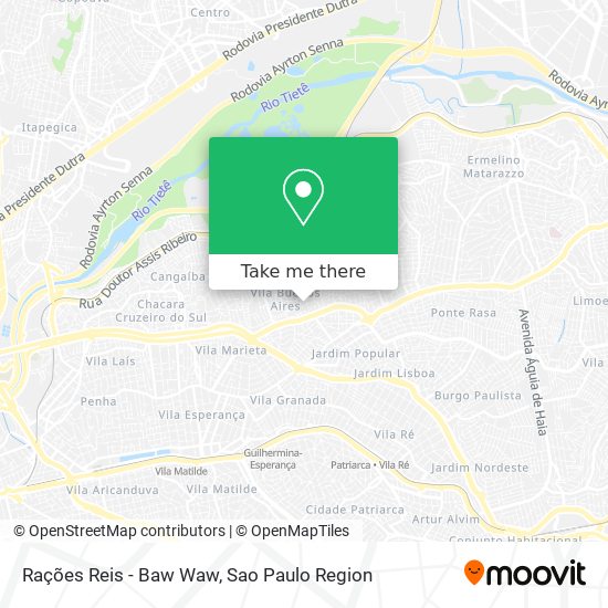 Rações Reis - Baw Waw map