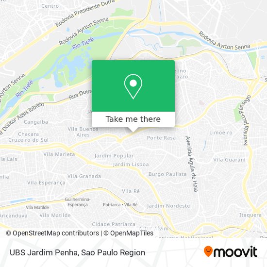 Mapa UBS Jardim Penha