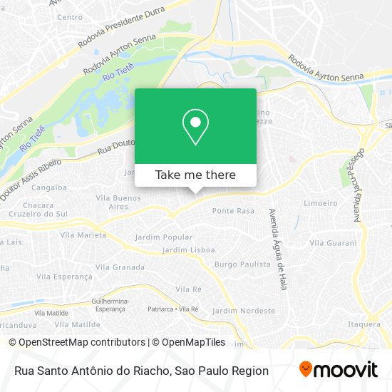 Mapa Rua Santo Antônio do Riacho