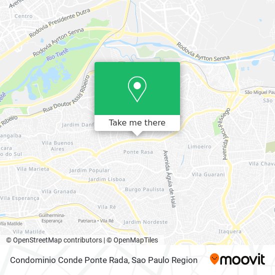 Mapa Condominio Conde Ponte Rada