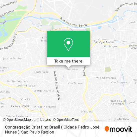 Congregação Cristã no Brasil ( Cidade Pedro José Nunes ) map