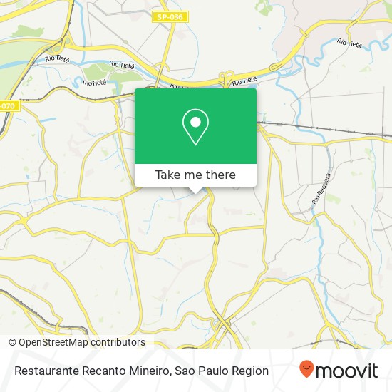 Mapa Restaurante Recanto Mineiro