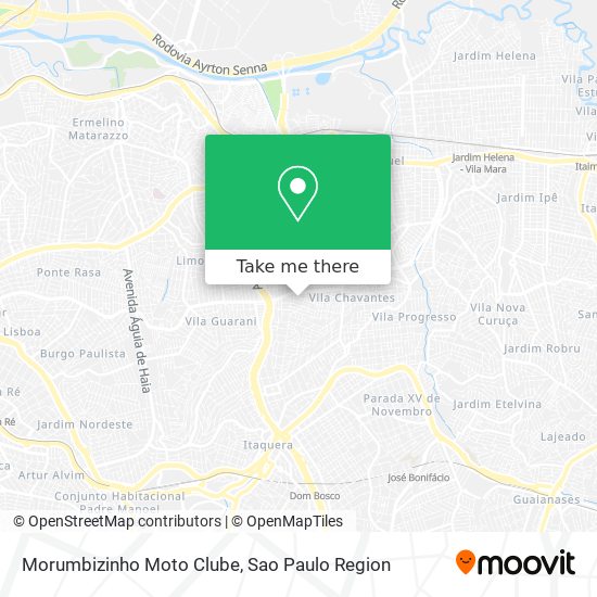 Mapa Morumbizinho Moto Clube