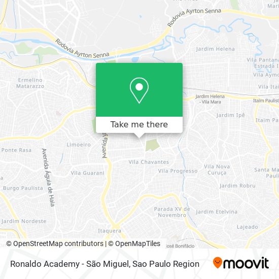 Mapa Ronaldo Academy - São Miguel