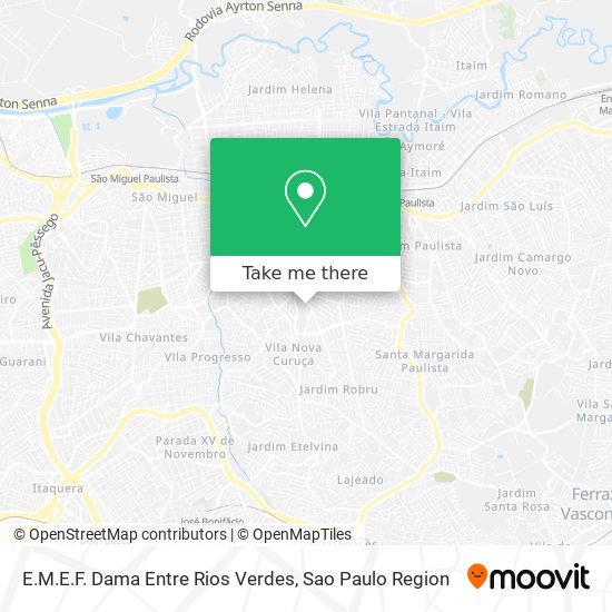 E.M.E.F. Dama Entre Rios Verdes map