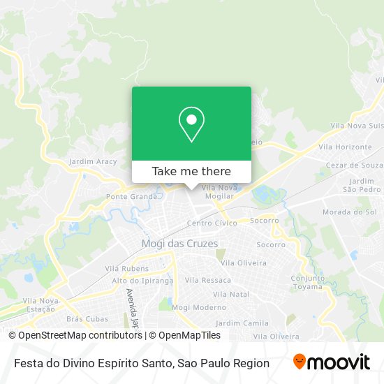 Mapa Festa do Divino Espírito Santo