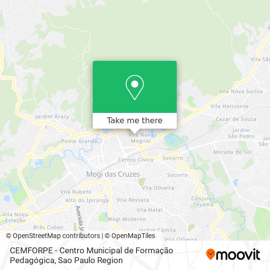 CEMFORPE - Centro Municipal de Formação Pedagógica map