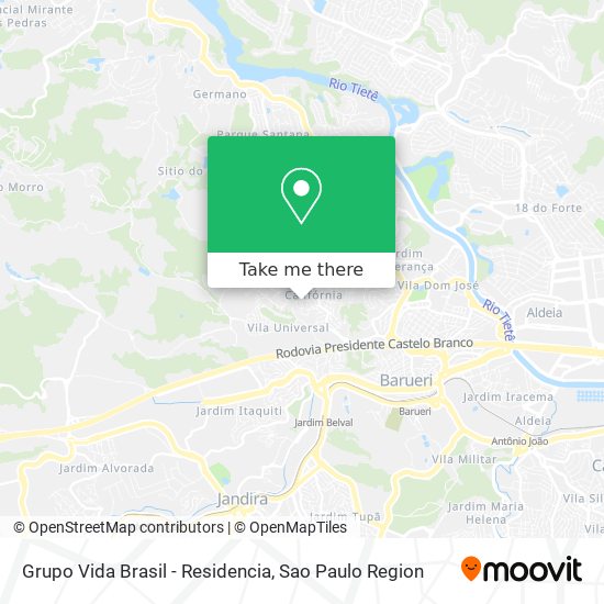 Grupo Vida Brasil - Residencia map