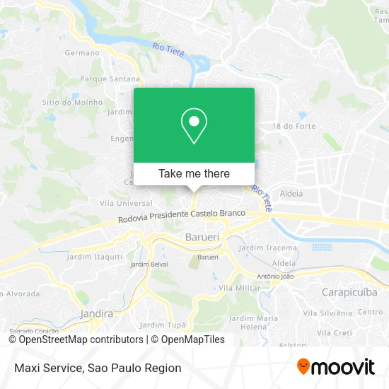 Maxi Service map