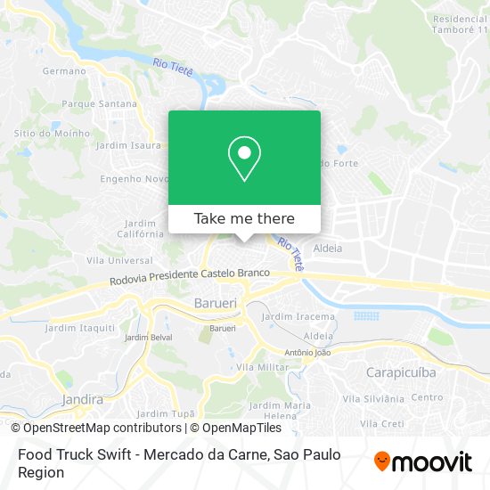 Food Truck Swift - Mercado da Carne map