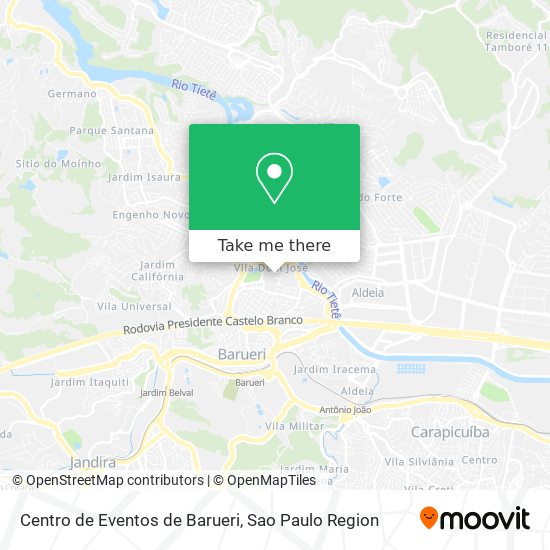 Centro de Eventos de Barueri map