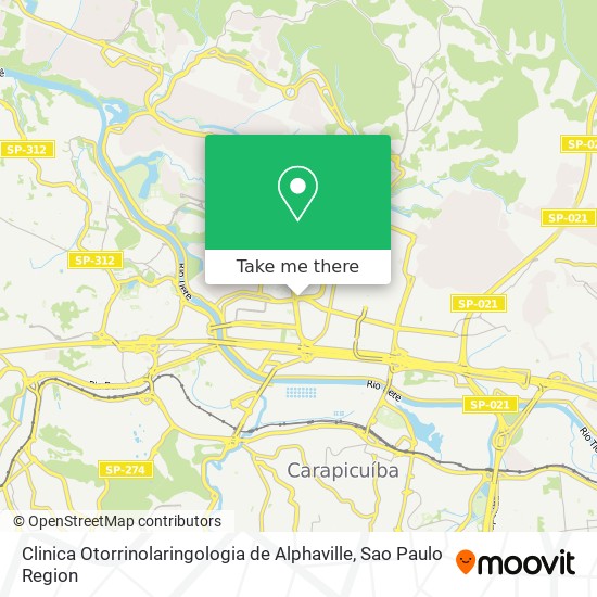 Mapa Clinica Otorrinolaringologia de Alphaville