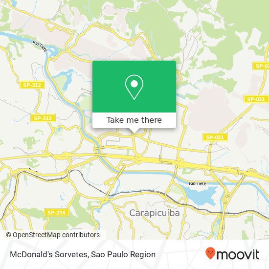 McDonald's Sorvetes map
