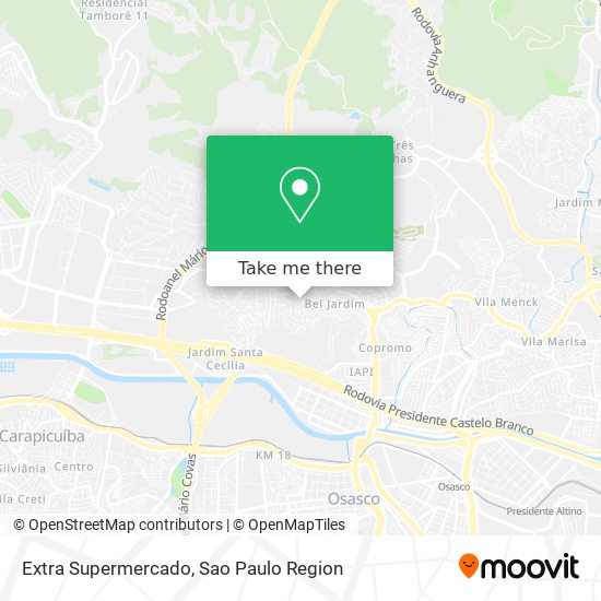 Extra Supermercado map