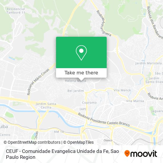 CEUF - Comunidade Evangelica Unidade da Fe map