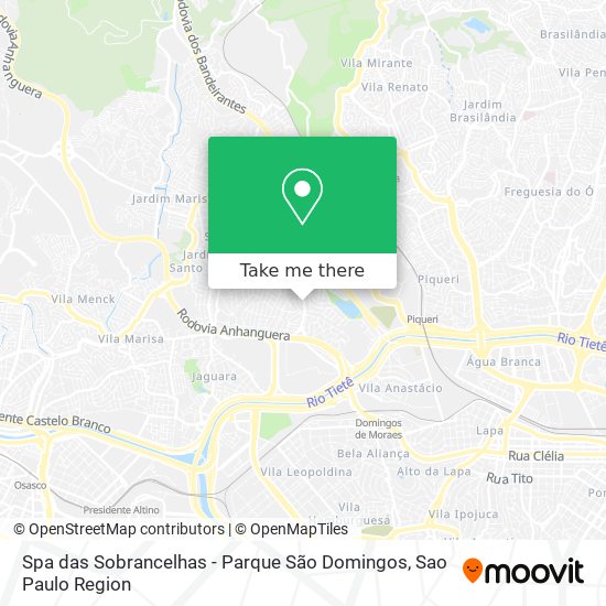 Spa das Sobrancelhas - Parque São Domingos map