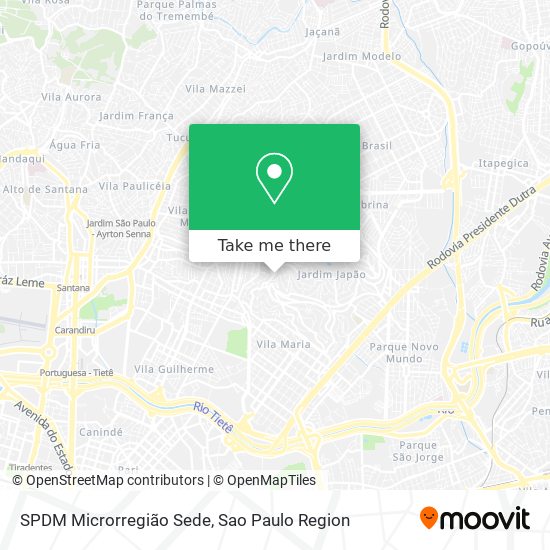 SPDM Microrregião Sede map