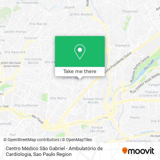 Centro Médico São Gabriel - Ambulatório de Cardiologia map