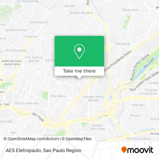 Mapa AES Eletropaulo