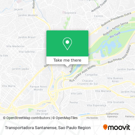 Transportadora Santanense map