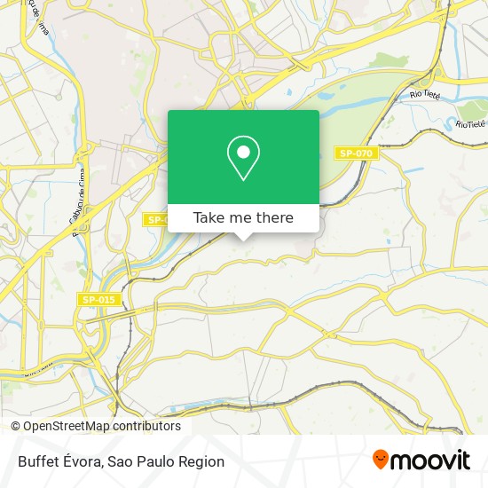 Buffet Évora map