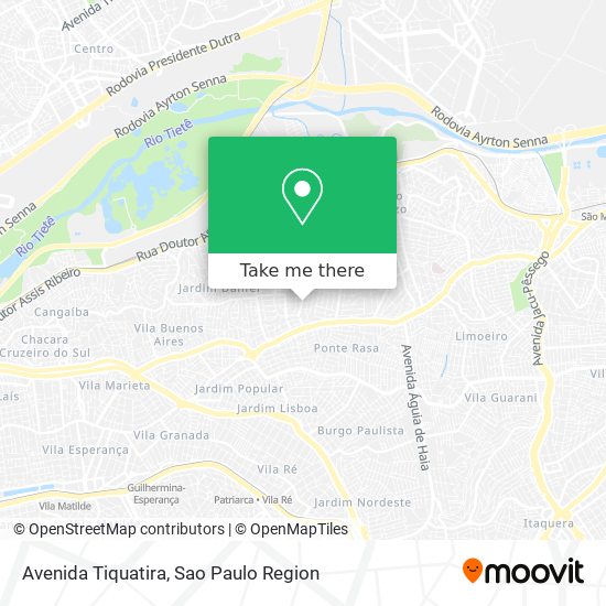 Mapa Avenida Tiquatira