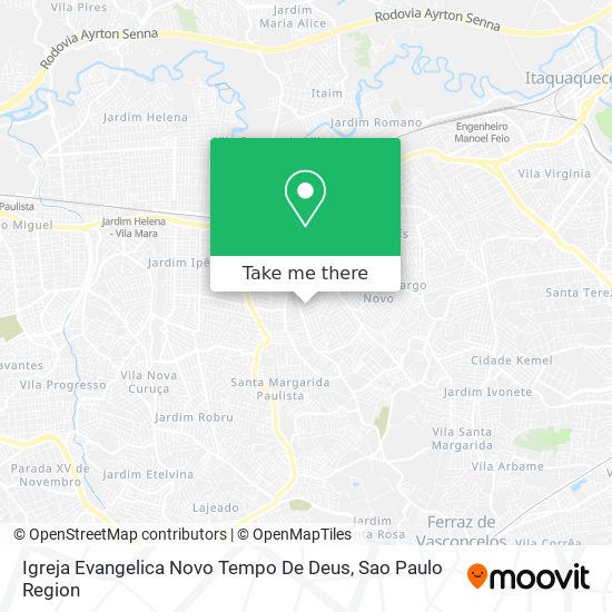 Mapa Igreja Evangelica Novo Tempo De Deus