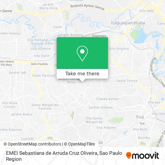 EMEI Sebastiana de Arruda Cruz Oliveira map