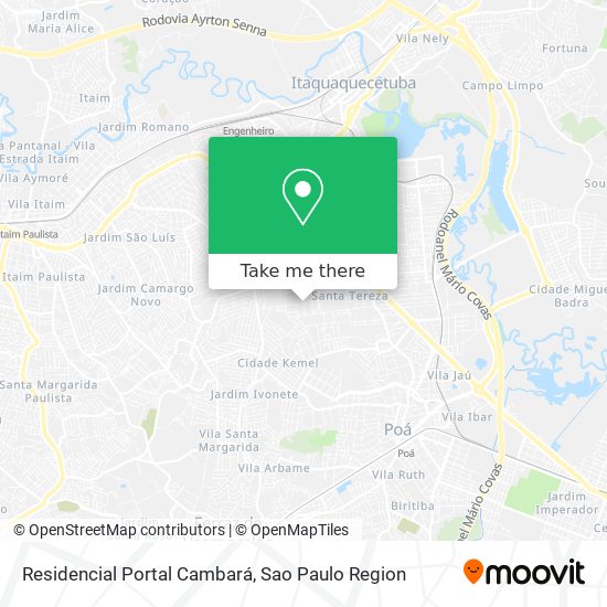 Residencial Portal Cambará map