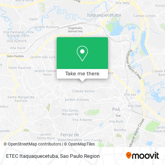 ETEC Itaquaquecetuba map