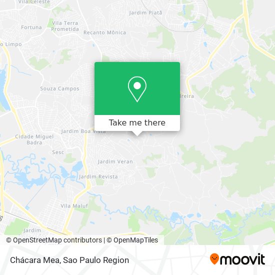 Chácara Mea map