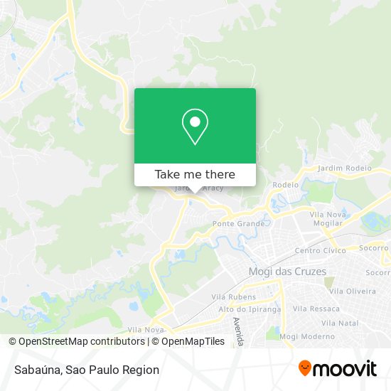 Sabaúna map