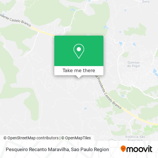 Pesqueiro Recanto Maravilha map