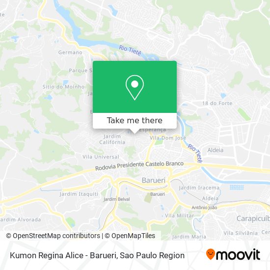 Kumon Regina Alice - Barueri map