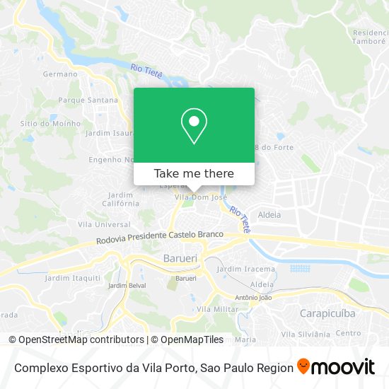 Complexo Esportivo da Vila Porto map