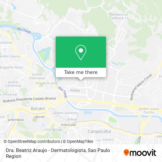 Dra. Beatriz Araujo - Dermatologista map