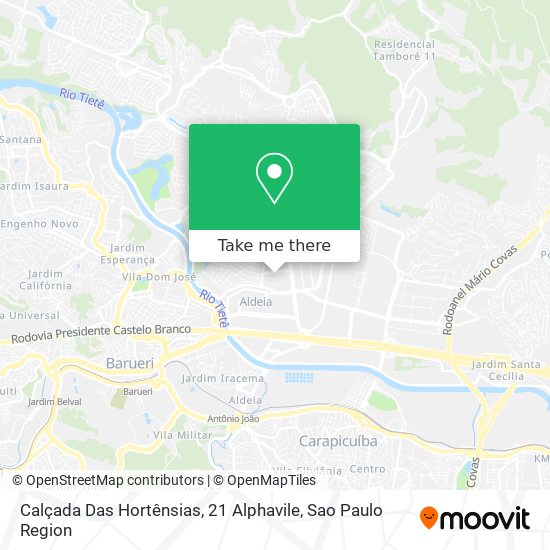 Calçada Das Hortênsias, 21 Alphavile map
