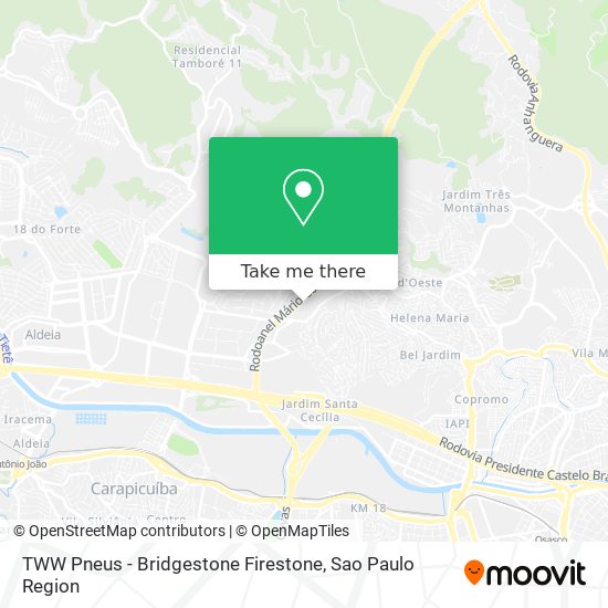 TWW Pneus - Bridgestone Firestone map