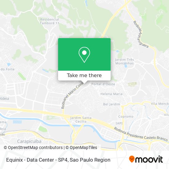 Equinix - Data Center - SP4 map