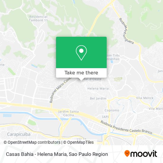 Casas Bahia - Helena Maria map