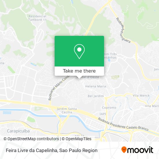 Feira Livre da Capelinha map