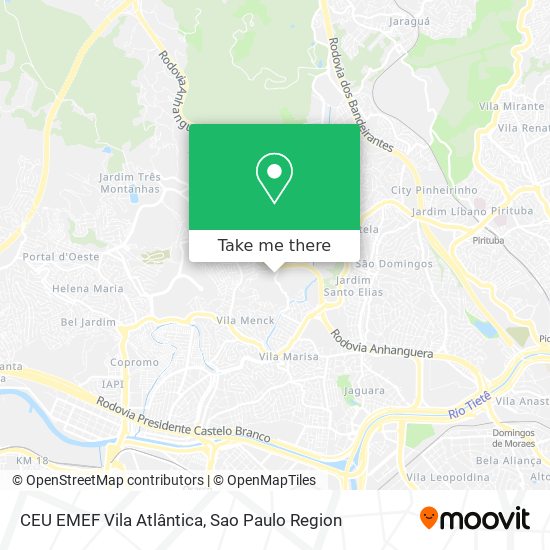 Mapa CEU EMEF Vila Atlântica