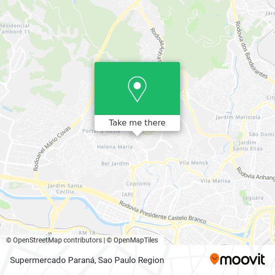 Mapa Supermercado Paraná