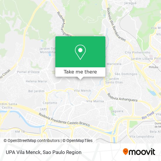 Mapa UPA Vila Menck