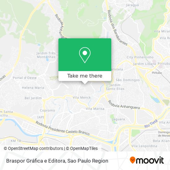 Braspor Gráfica e Editora map