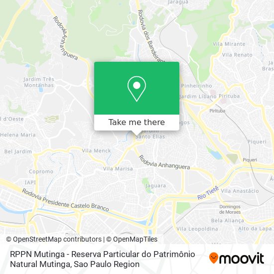 RPPN Mutinga - Reserva Particular do Patrimônio Natural Mutinga map